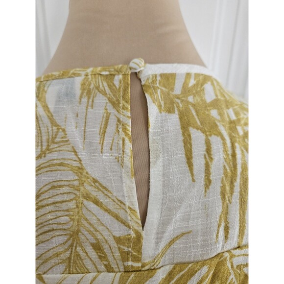 Nanette Lepore Gold Ray Smocked Tank Top Sz S - Picture 6 of 12